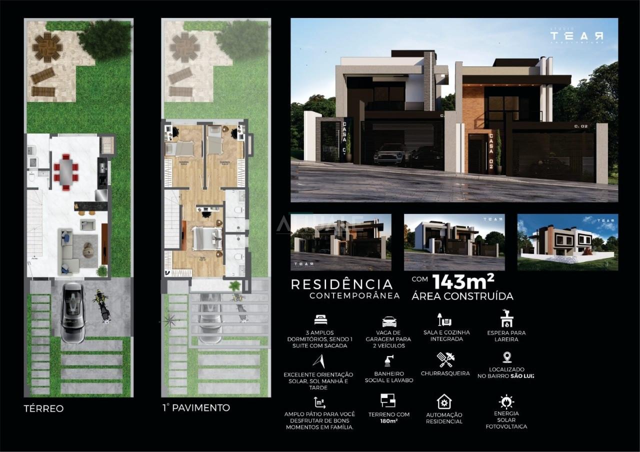 Imagem projeto casas em um terreno